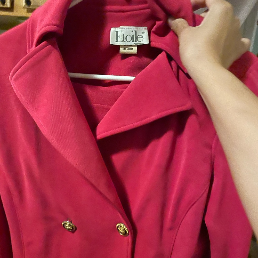 Pink skirt suit